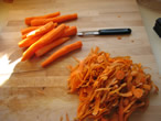 Jus de carotte - préparation